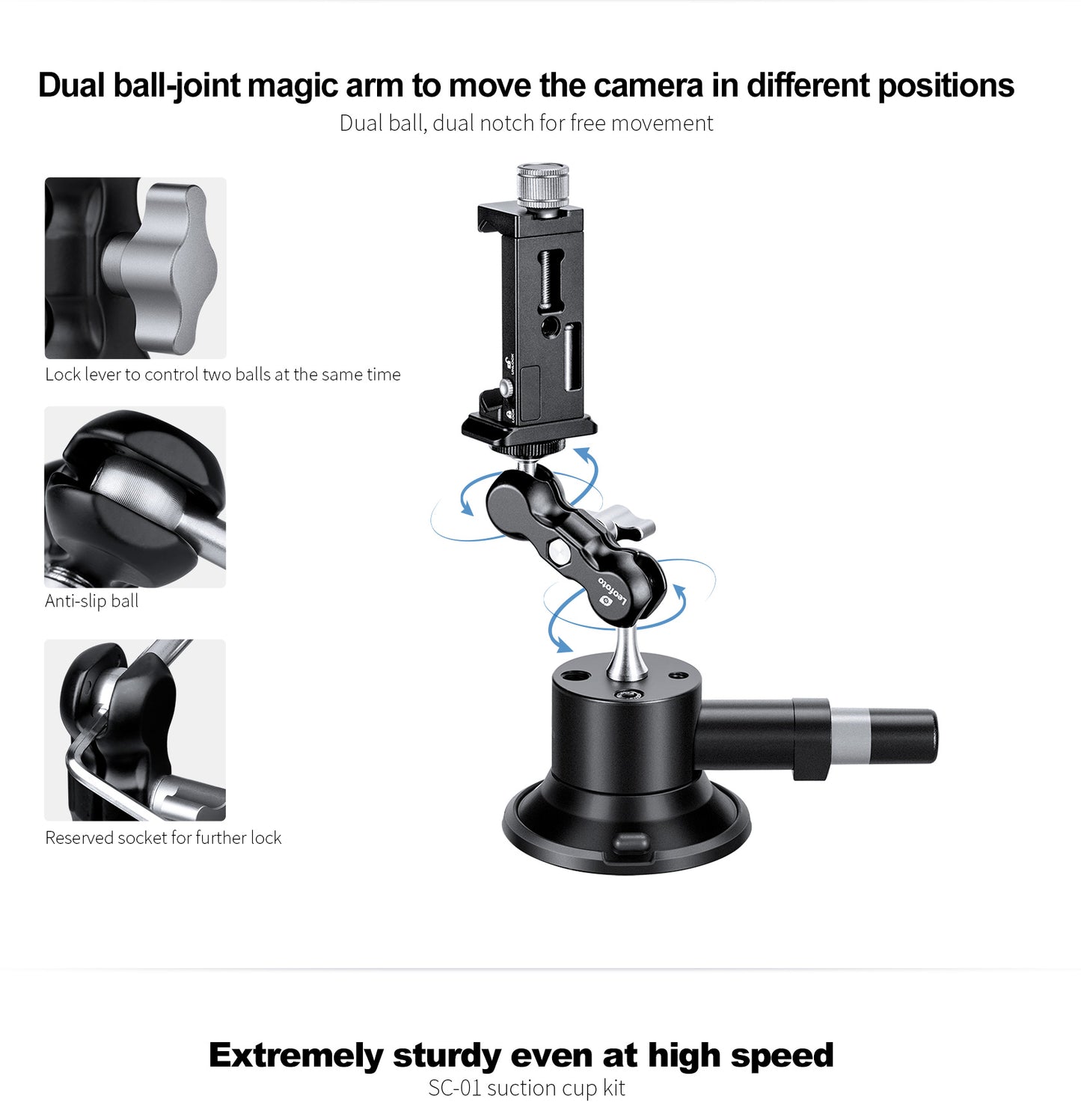 Leofoto SC-01/SC-01 kit suction cup