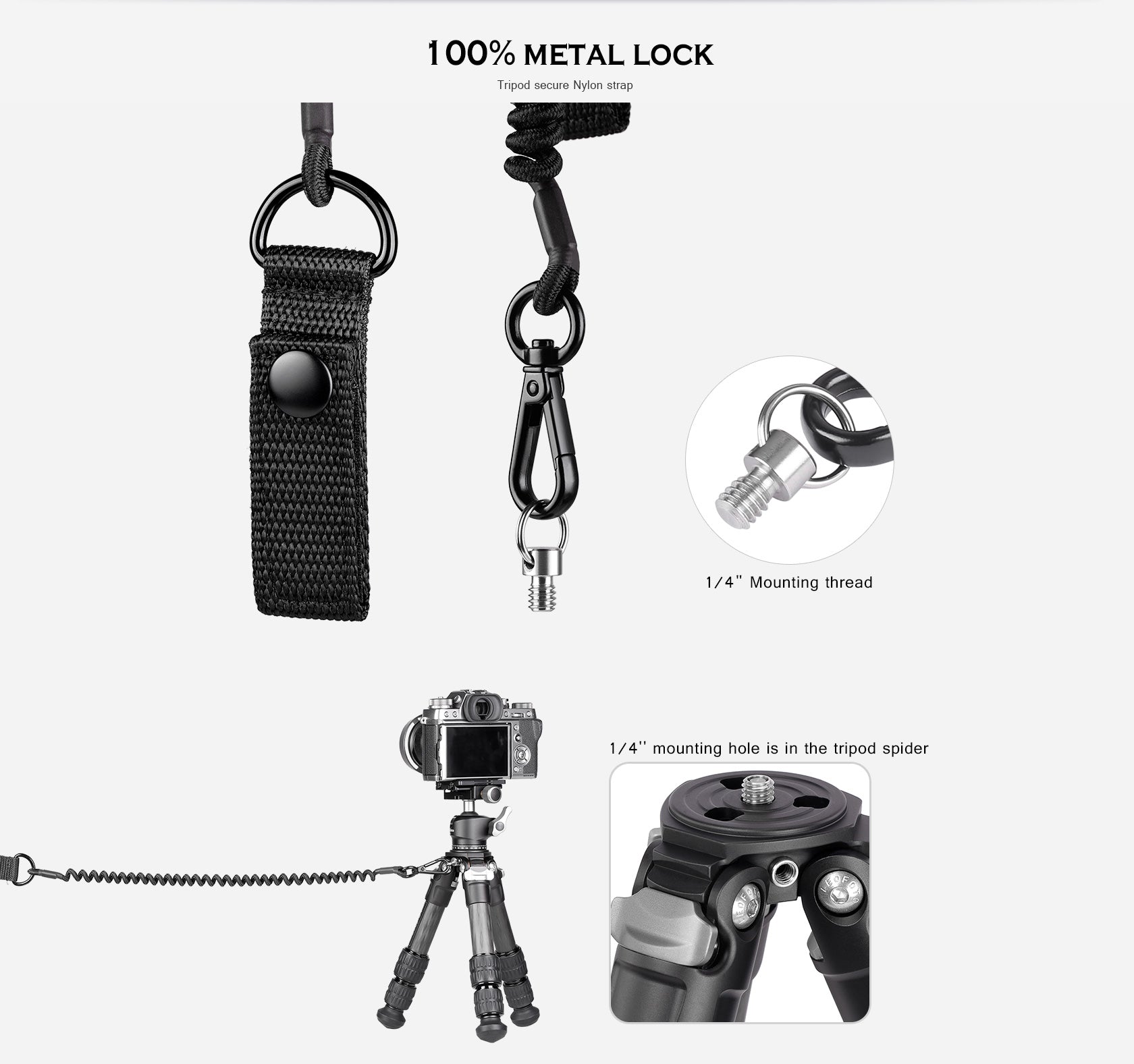Leofoto tripod secure nylon strap - photosphere.sg