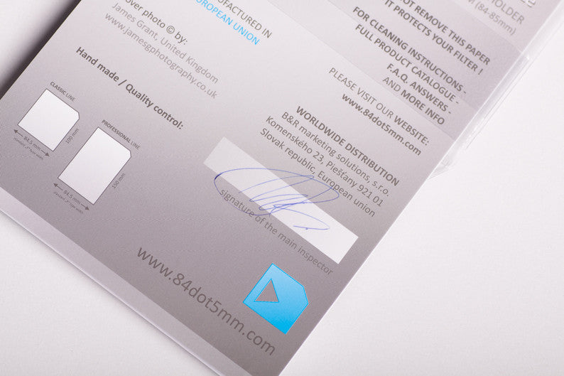 84dot5mm Classic Hard Edge Graduated Neutral Density Medium 0.6 (2 stops) - photosphere.sg