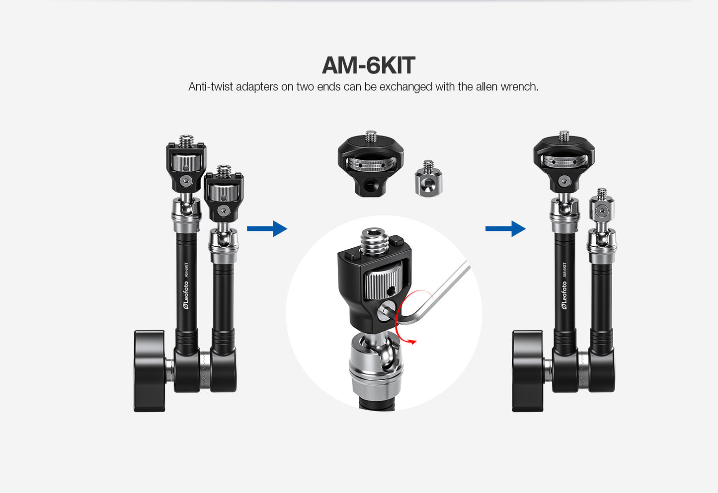Leofoto AM-6Kit (Heavy Duty) Magic Arm