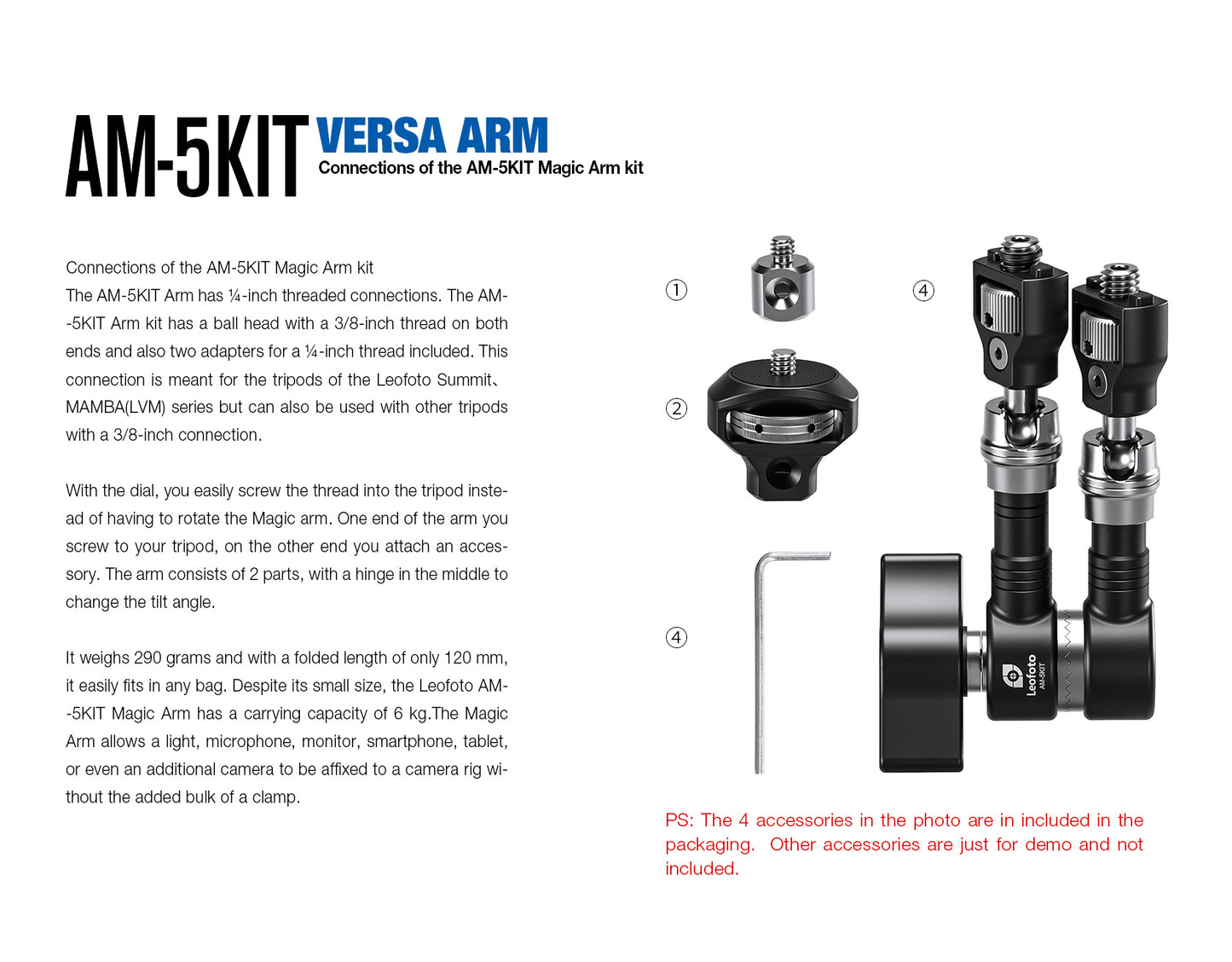 Leofoto AM-5Kit (Heavy Duty)