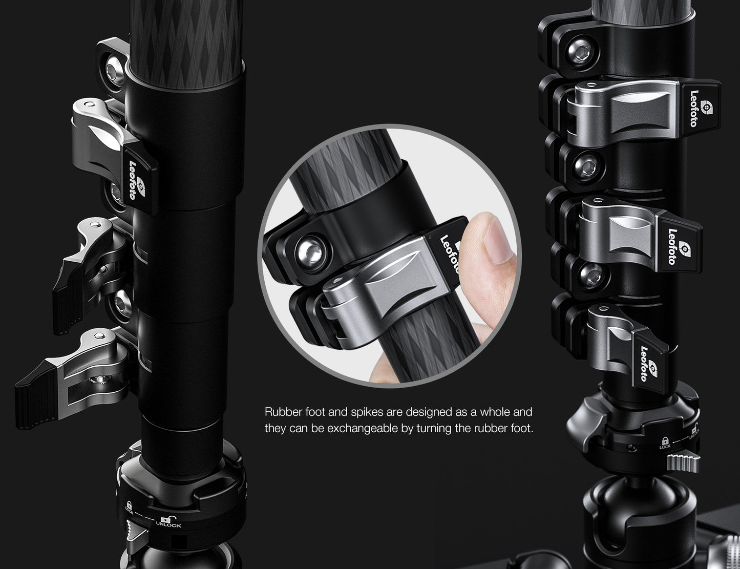 Leofoto Manba Monopod MV-324CL and BV-10