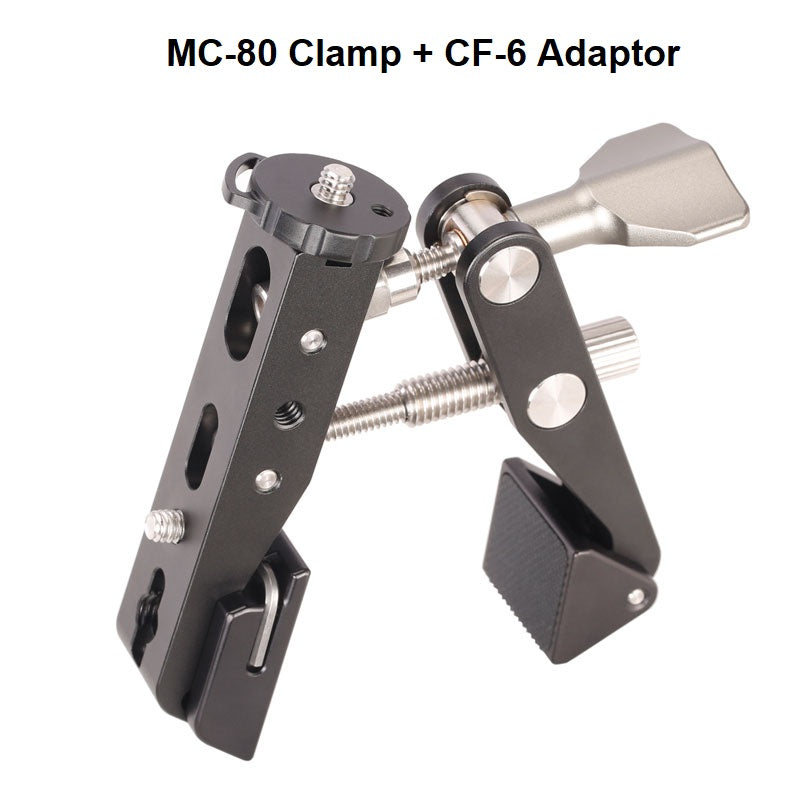 Leofoto MC-80 Multipurpose clamp (includes CF-6) – photosphere.sg