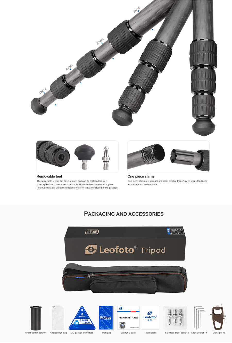 Leofoto Tripod LX-254CT+XB32 - photosphere.sg