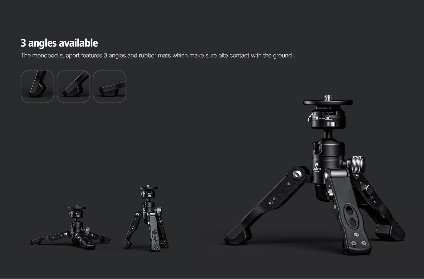 Leofoto Manba Monopod MV-324CL and BV-10