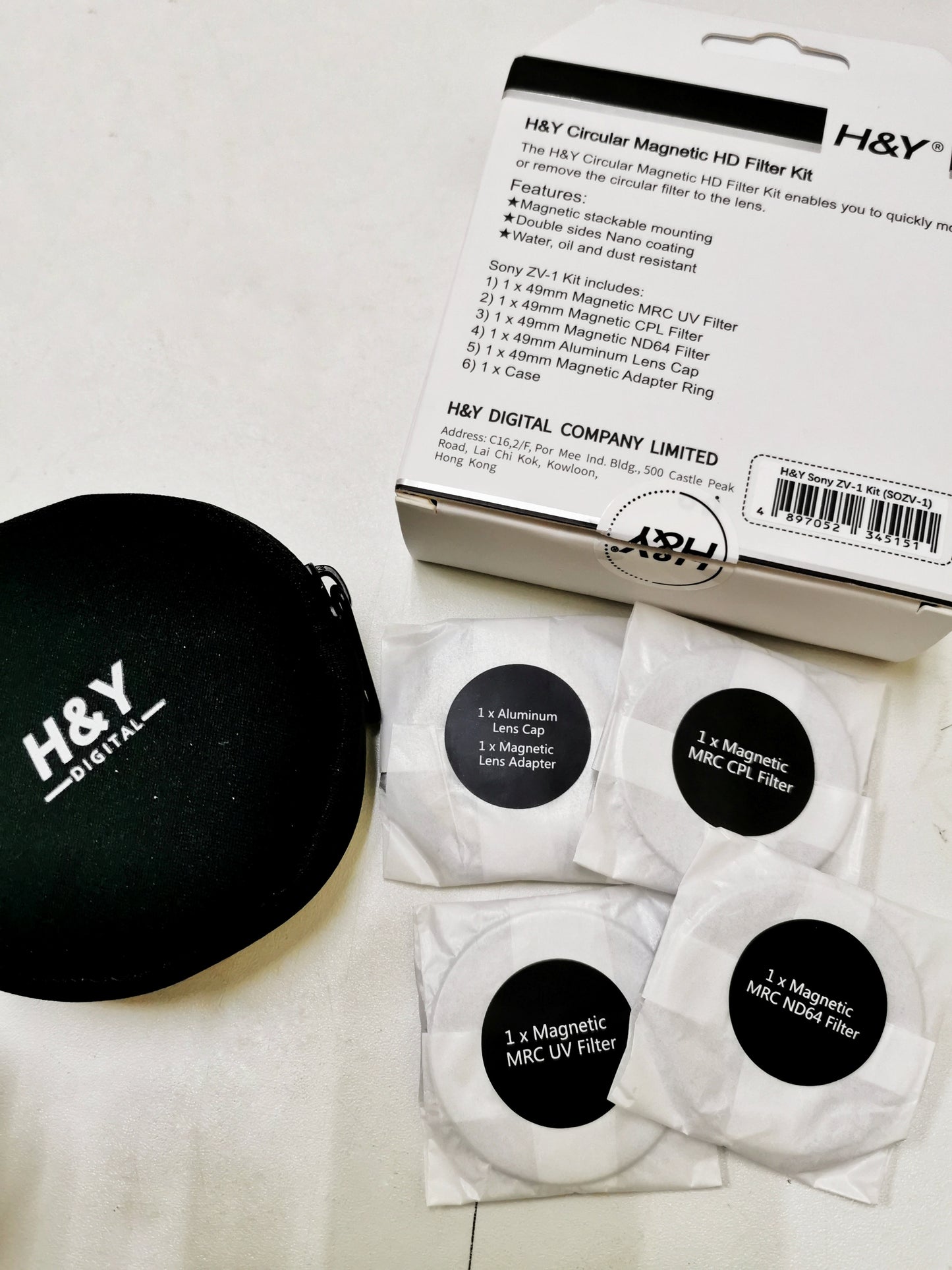H&Y Magnetic Filter Kit for Sony ZV-1