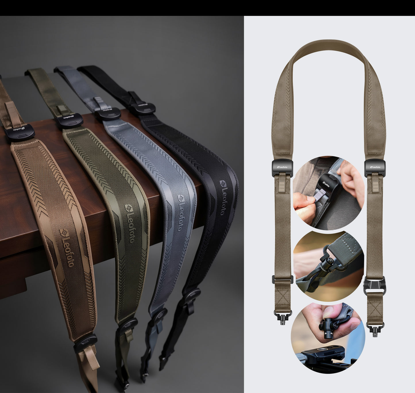 Leofoto SP-02 Quick Detach QD carrying strap for tripod/equipment