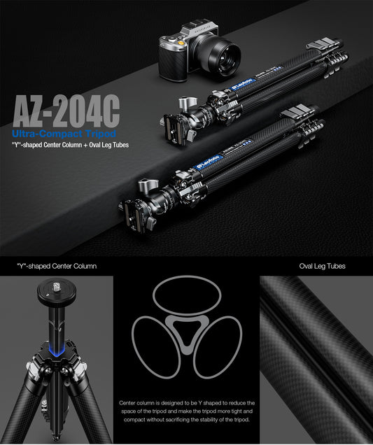 Leofoto "Azure" Tripod AZ-204C travel tripod (2025)