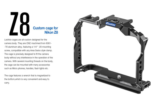 Leofoto Nikon Z8 Camera Cage