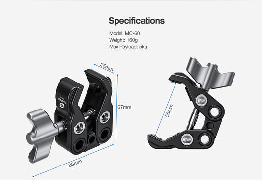 Leofoto MC-60 Travel clamp