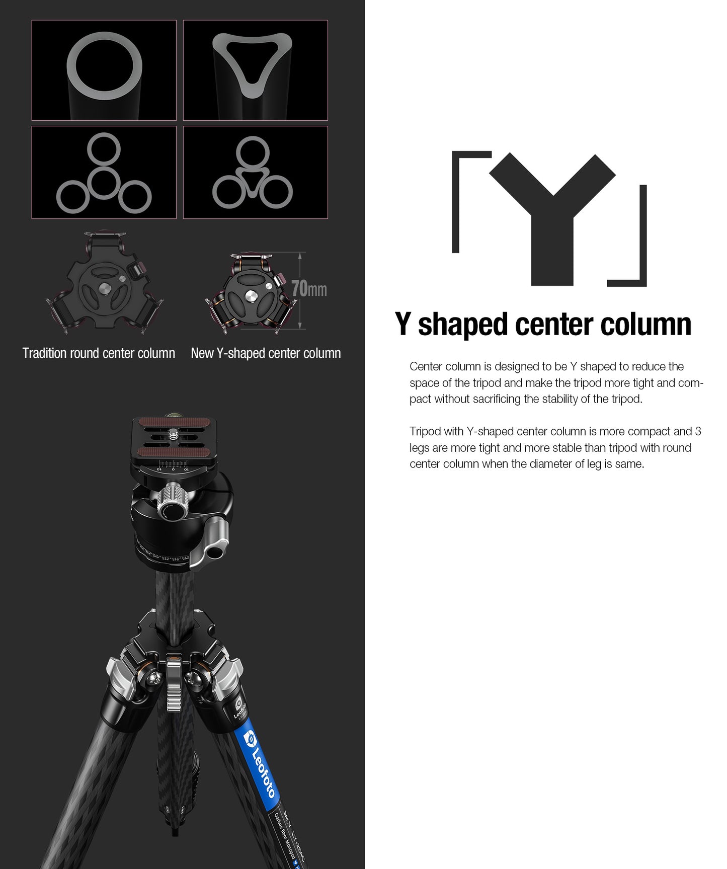 Leofoto "Mr Y" Tripod LY-284C + LH-30R