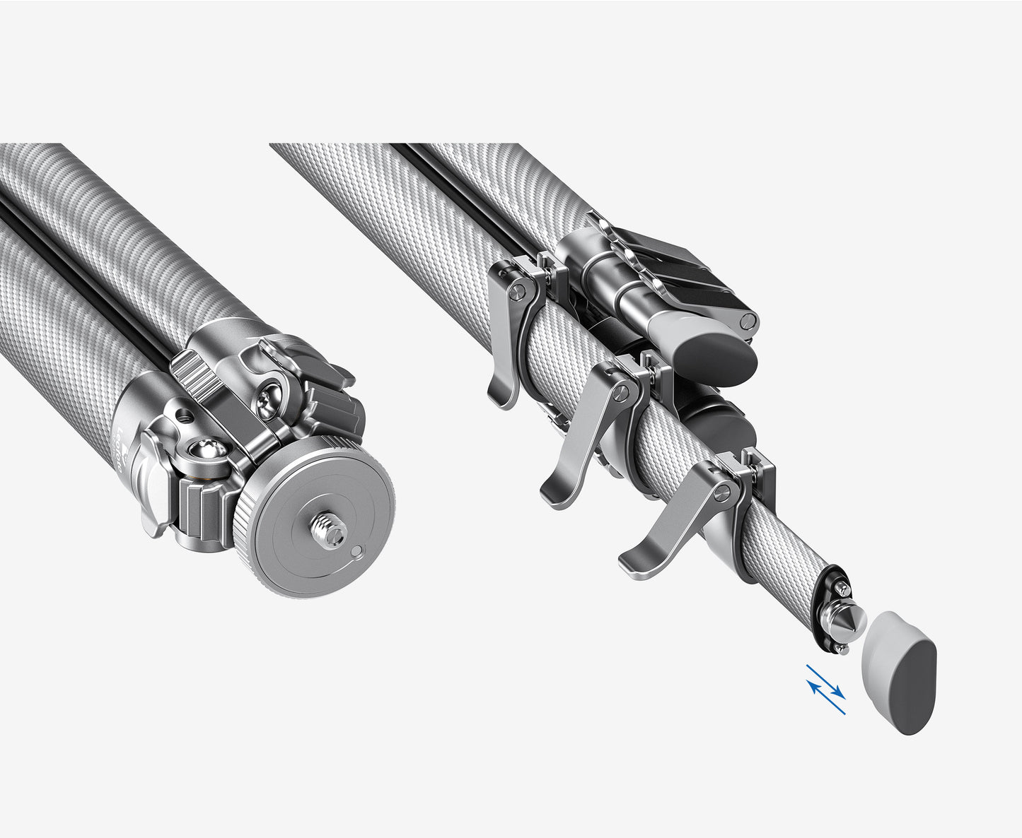 Leofoto "Azure" Full Silver AZ-235C Tripod with MBH-30 Ballhead