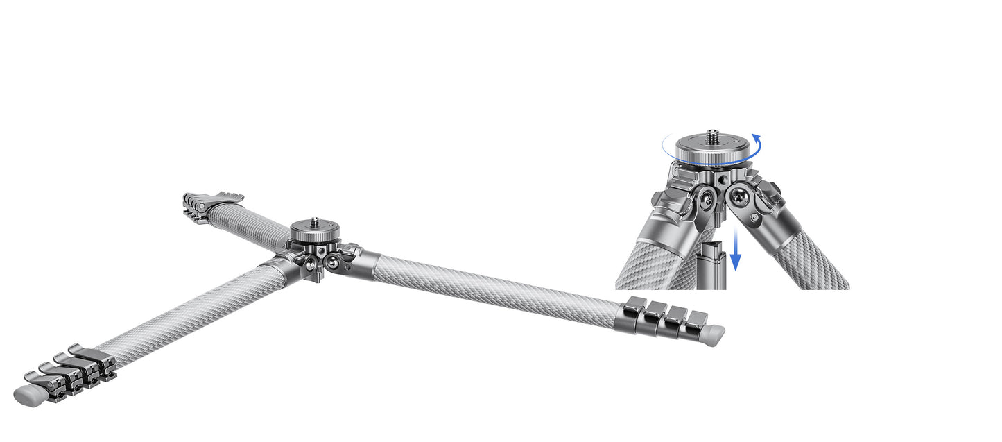 Leofoto "Azure" Full Silver AZ-235C Tripod with MBH-30 Ballhead