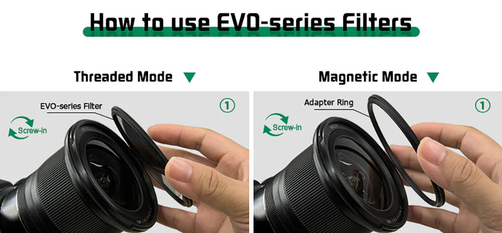 H&Y HD Evo-Series Mist Black 1/4 Filter Kit