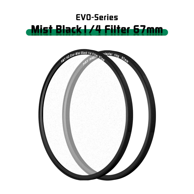 H&Y HD Evo-Series Mist Black 1/4 Filter Kit