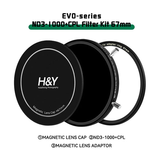 H&Y HD Evo-series ND3-1000+CPL Filter Kit