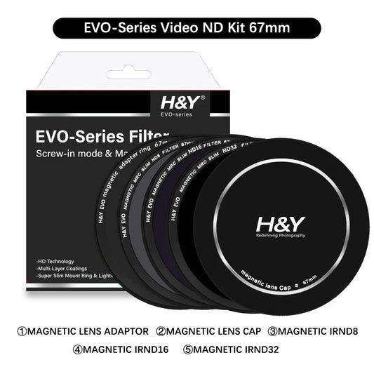 (H&Y) HD EVO-Series Magnetic Videographer IRND8 / IRND16 / IRND32 Filter Kit