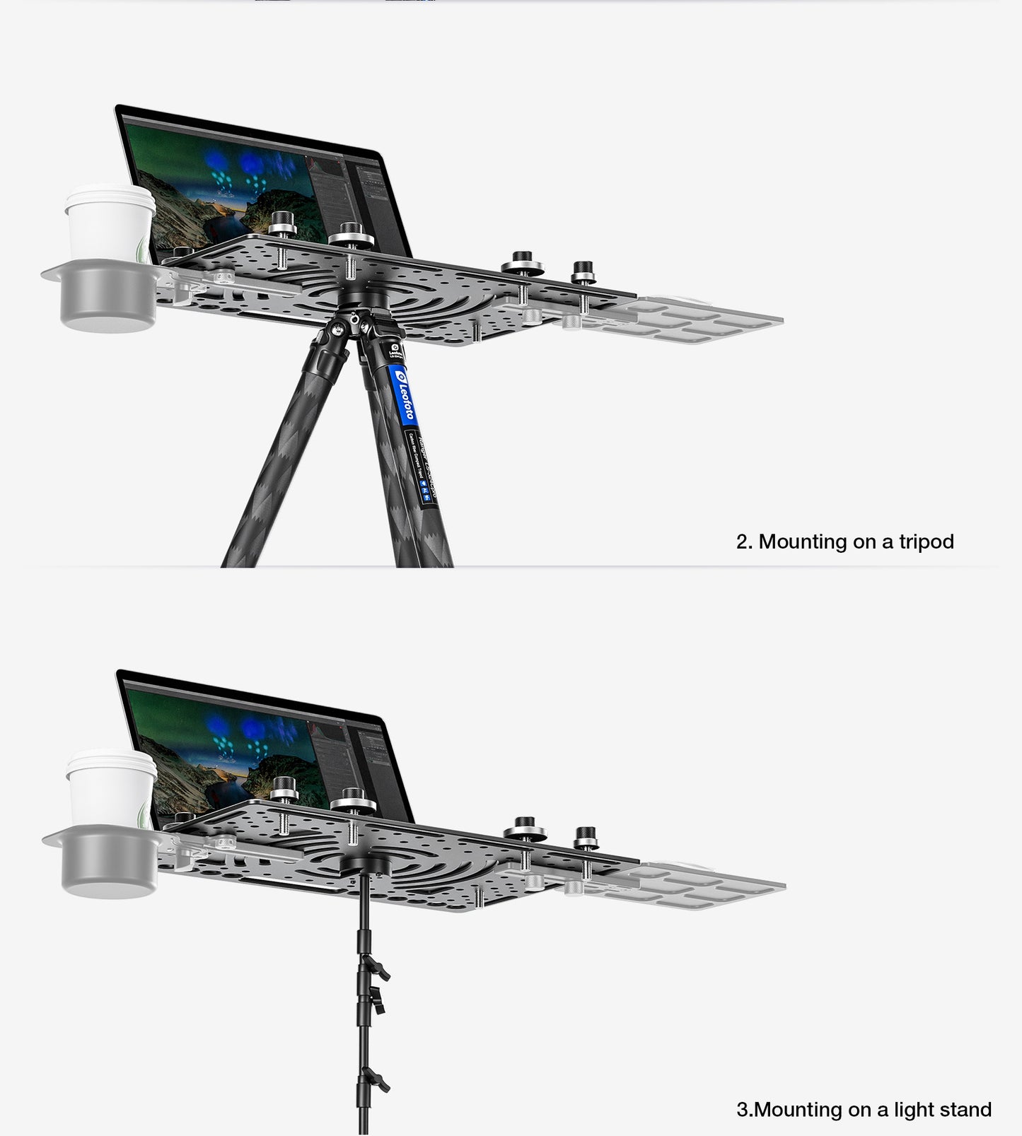 Leofoto LCH-3S laptop tray (modular)