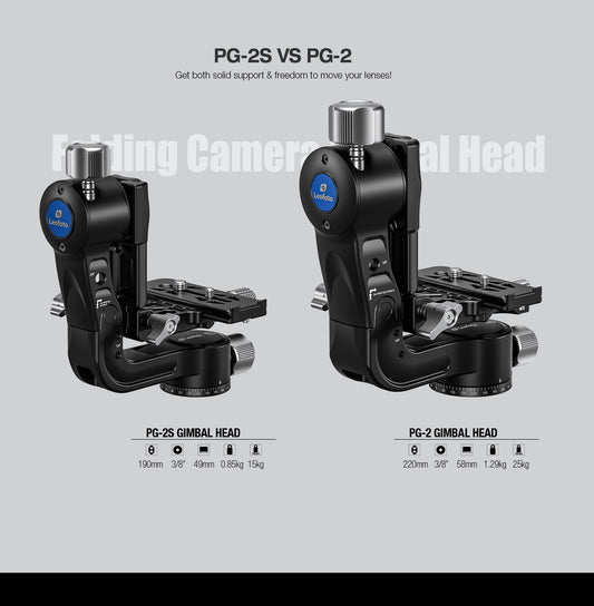 Leofoto PG-2/2s Foldable Travel Fluid-Gimbal Head