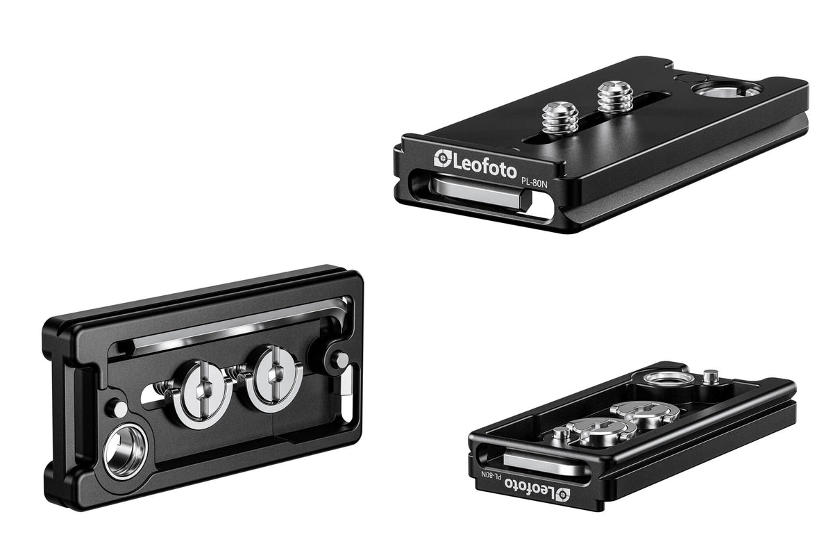 Leofoto PL-62N/PL-80N with QD socket arca swiss plates