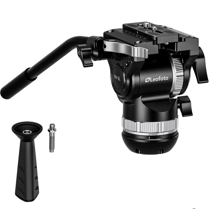 Leofoto FH-5L (level clamp)/FH-5 (screw clamp) 75mm bowl fluid head with counterbalance (2026)