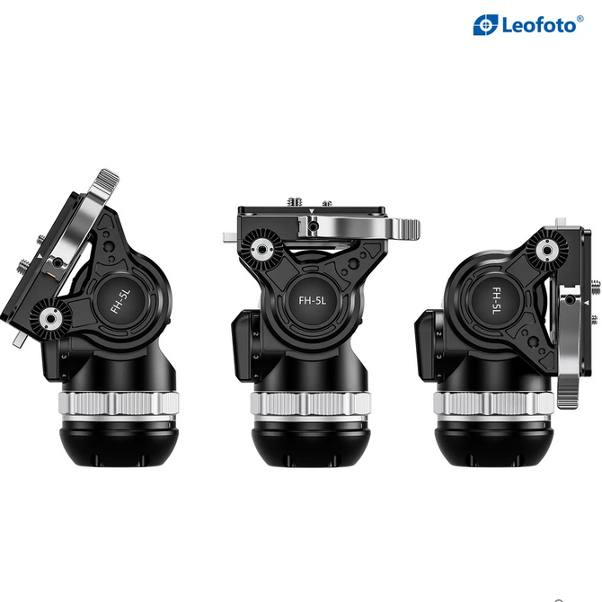 Leofoto FH-5L (level clamp)/FH-5 (screw clamp) 75mm bowl fluid head with counterbalance (2026)