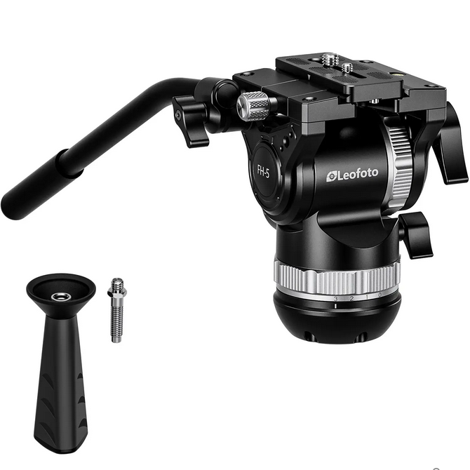 Leofoto FH-5L (level clamp)/FH-5 (screw clamp) 75mm bowl fluid head with counterbalance (2026)