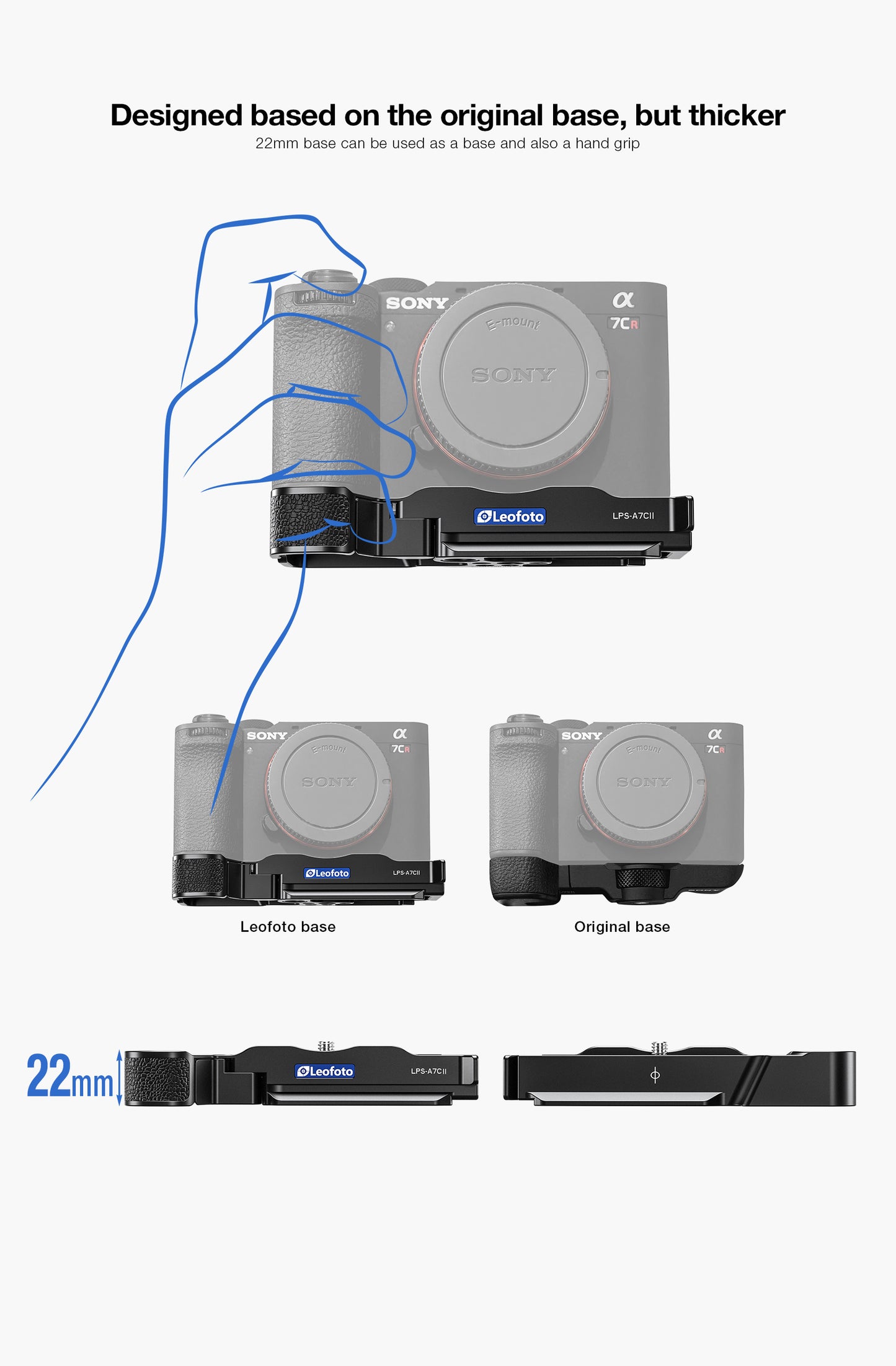 Leofoto LPS-A7CR/A7CII L plate for Sony A7CR/A7CII