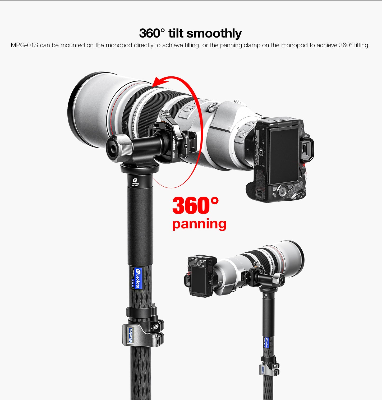 Leofoto MPG-1/MPG-1s MonoGimbal Head