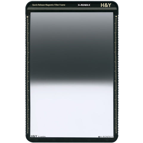 H&Y Filters 100 x 150mm K-Series Reverse-Graduated Neutral Density 0.9 Filter (3 Stops) w/Quick Release Magnetic Filter Frame - photosphere.sg