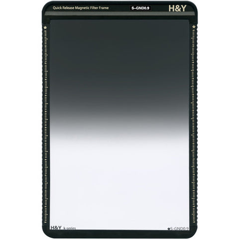 H&Y Filters 100 x 150mm K-Series Soft-Edge Graduated Neutral Density 0.9 Filter (3 Stops) w/Quick Release Magnetic Filter Frame - photosphere.sg