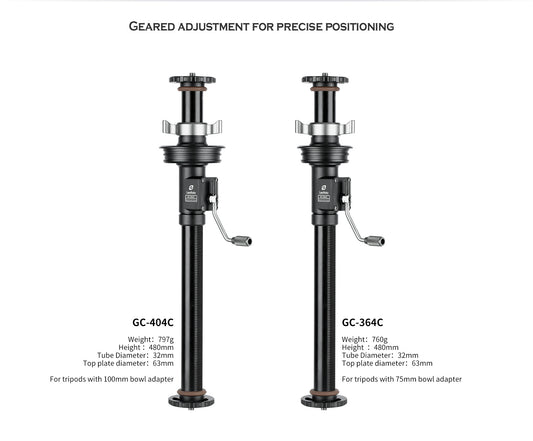 Leofoto GC-364C/GC-404C (Geared Center Column) for Summit series