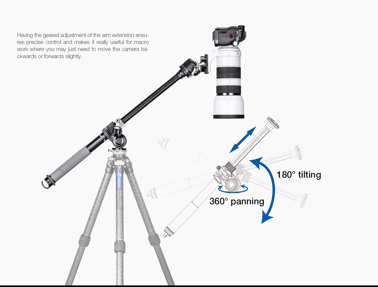 Leofoto GC-282AL geared articulating multi-function arm