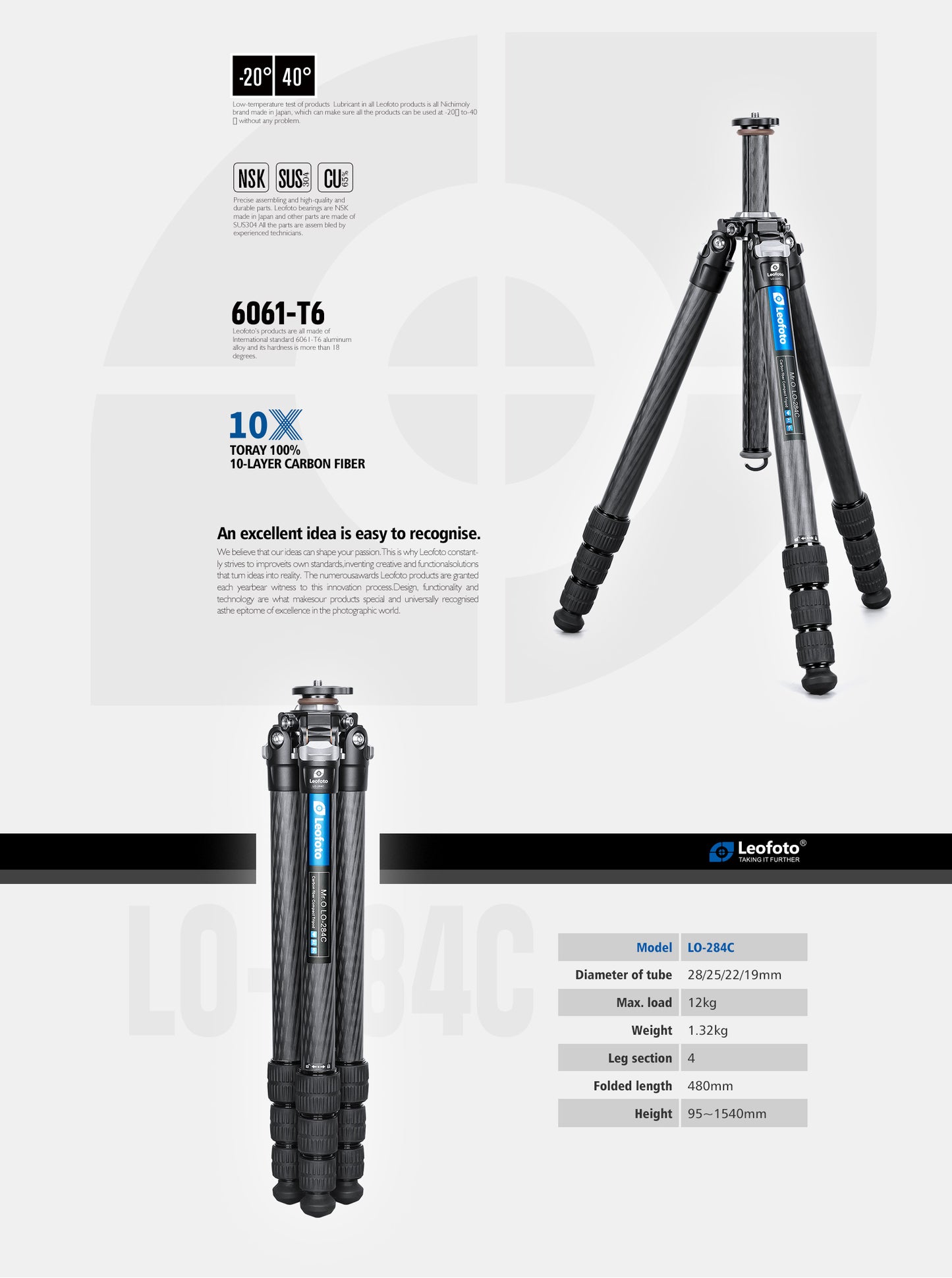 Leofoto Tripod LO-284C