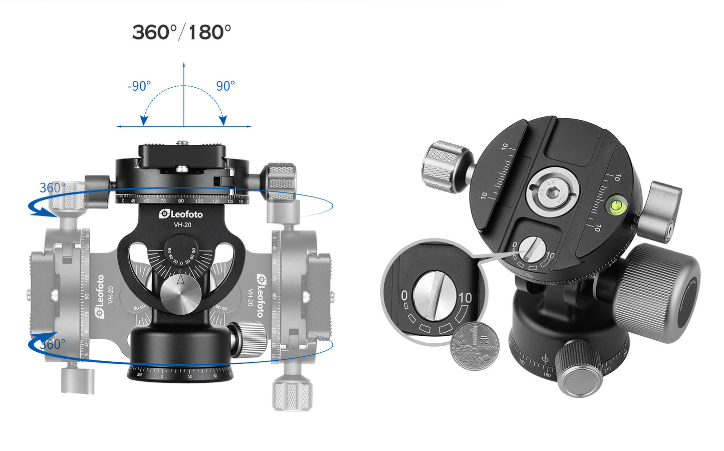 Leofoto VH-20 monopod head