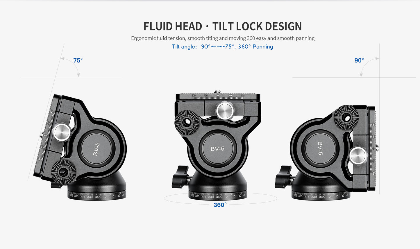 Leofoto BV-5 Fluid head (Arca swiss)