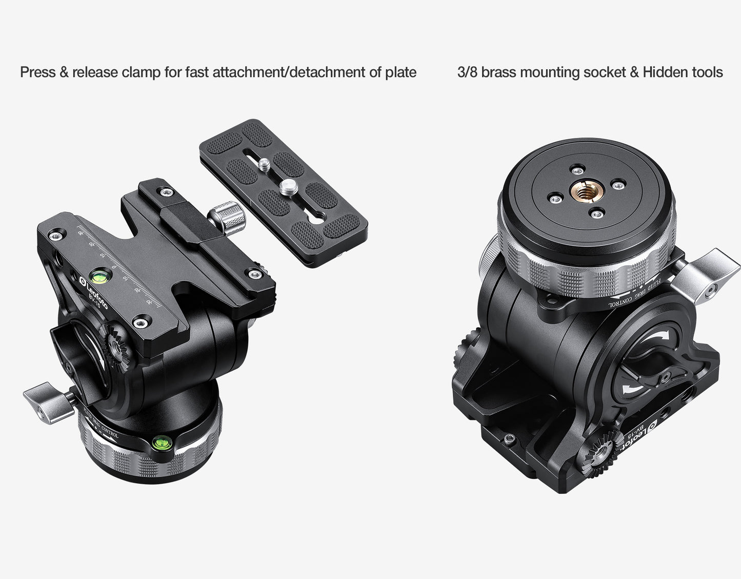 Leofoto BV-15 / BV-15L Fluid head (Arca swiss)