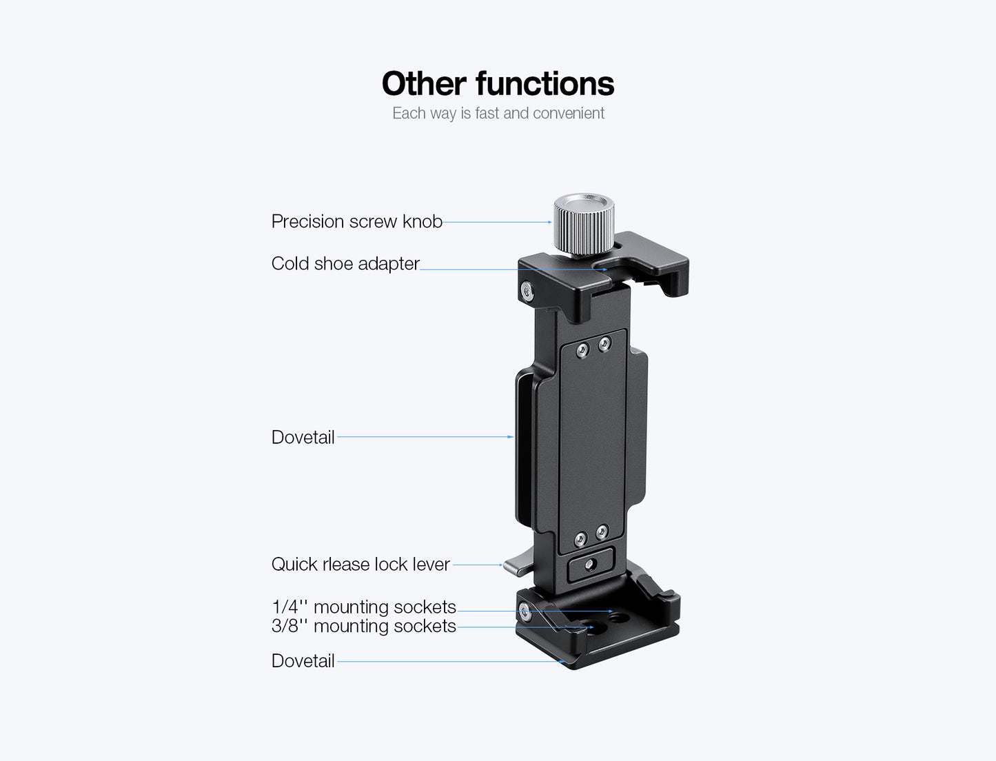 Leofoto Portable Tablet/Mobile Phone Clamp PC-120