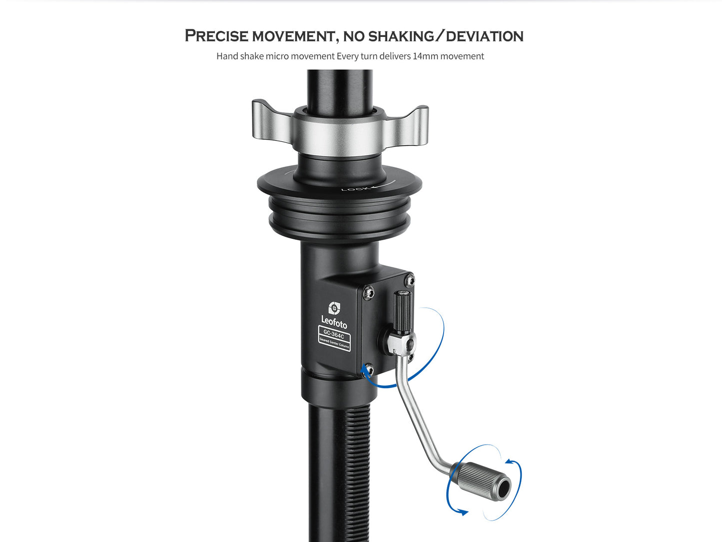 Leofoto GC-364C/GC-404C (Geared Center Column) for Summit series