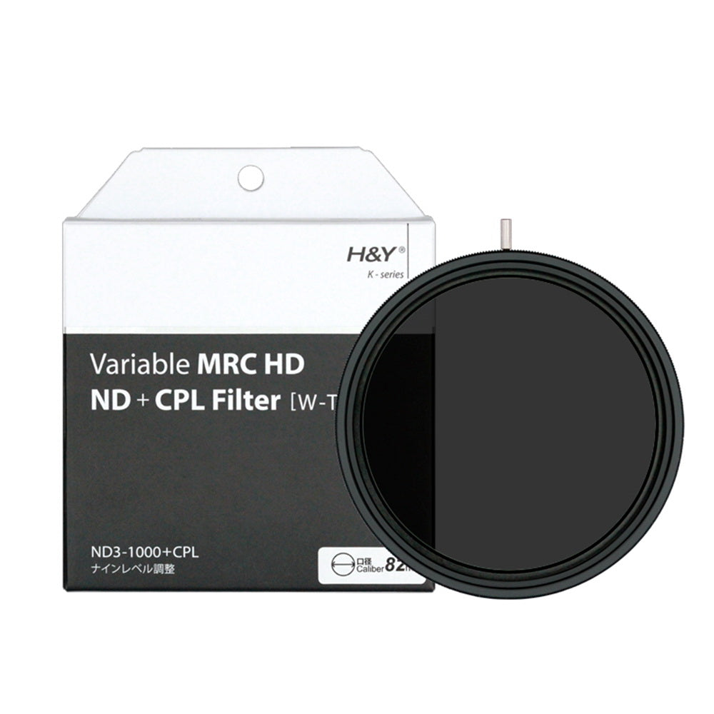 H&Y Variable Neutral Density ND3-1000 + Circular Polarizer 82mm - photosphere.sg