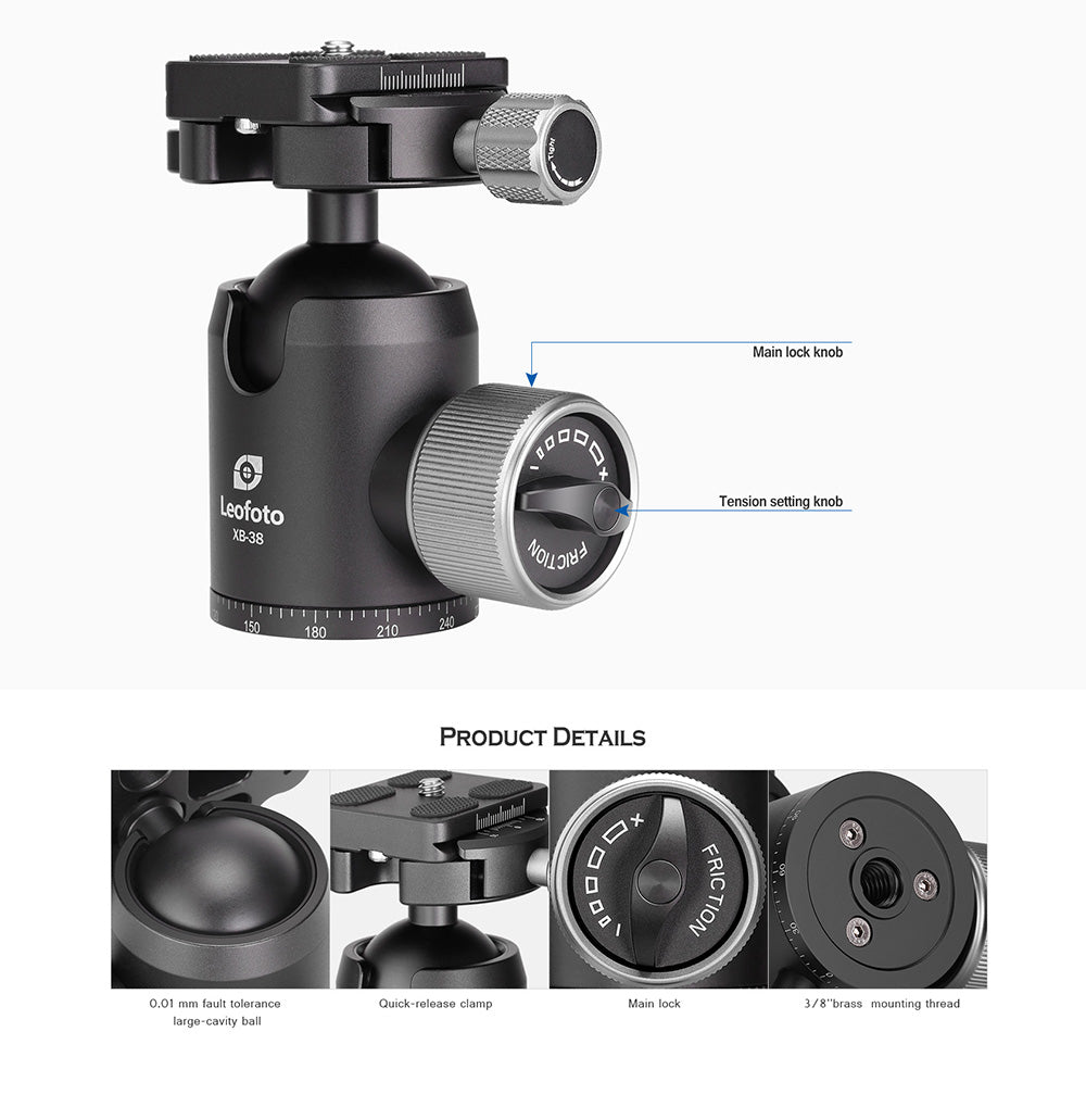 Leofoto Tripod LX-324CT+XB38 - photosphere.sg