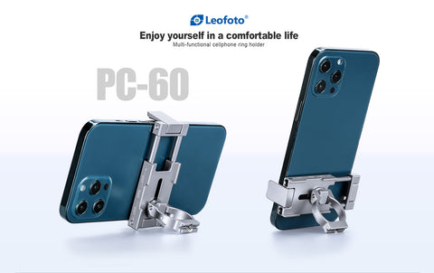Leofoto Mobile Phone-Stand Clamp PC-60 with Arca Swiss Dovetail