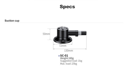 Leofoto SC-01/SC-01 kit suction cup